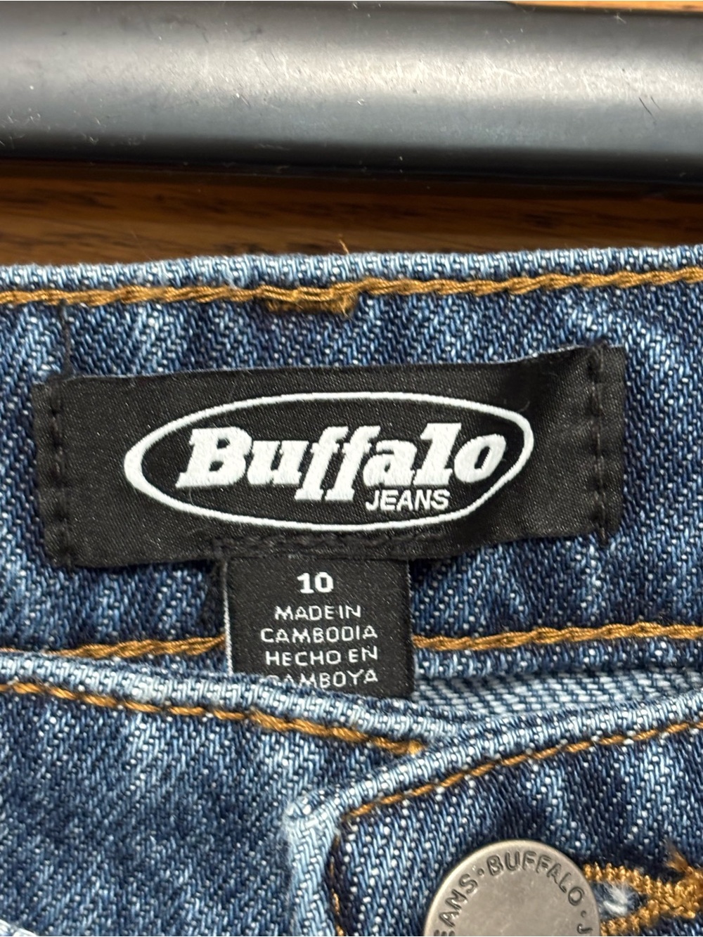 Buffalo David Bitton High Rise Wide Leg Belted Jeans  Sz 10. NWT - Picture 3 of 12